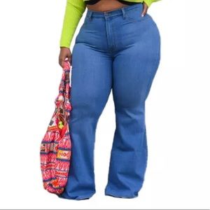 Plus Size Flare Jeans
